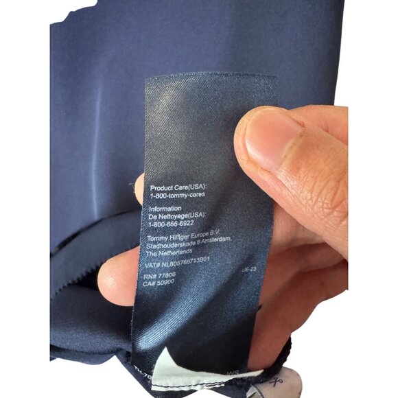 Tommy Hilfiger navy blue sleeveless V-neck tank top size M - Picture 7 of 7